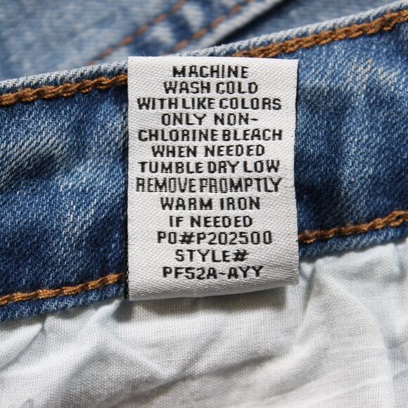 Almost Famous Jeans Women's 3 Blue Super Flare Bell Bottom Distressed Raw Hem - Picture 11 of 11